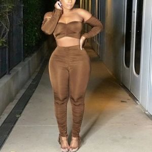 Off Shoulder Sexy Two Piece Set